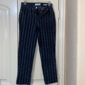 PACSUN five pocket mom jeans black with white pinstripe size 24